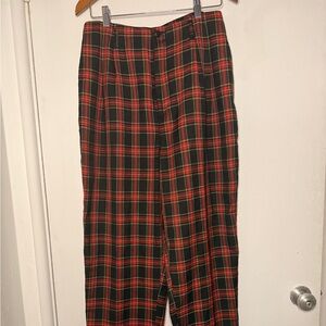 Punk Plaid women’s baggy red and black pants